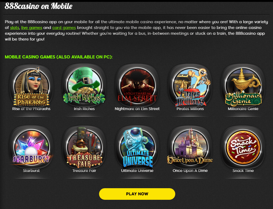 888 Mobile Casino 888 Mobile Casino